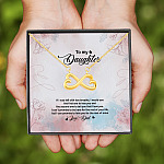 Mom To Daughter If I Was Left With Two Breaths Infinity Heart Necklace