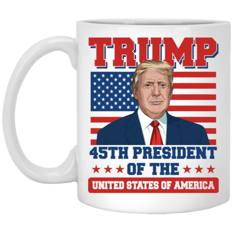 Trump 45th President Of The United, White, 11 oz. White Mug