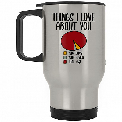 14 oz. Silver Travel Mug