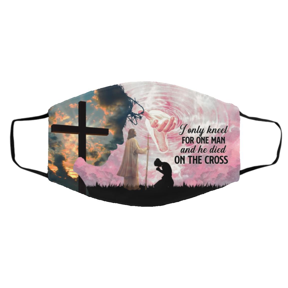 Kneel Mask, White, Cloth Face Cover – Medium/Large Kneel Mask, White, Cloth Face Cover – Medium/Large