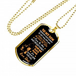 Father and Son to My Son Wherever Your Journey in Life May Take You Dog Tag Pendant Necklace Gifts - Dog Tag (Gold Plated) Father and Son to My Son Wherever Your Journey in Life May Take You Dog Tag Pendant Necklace Gifts - Dog Tag (Gold Plated)