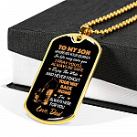 Father and Son to My Son Wherever Your Journey in Life May Take You Dog Tag Pendant Necklace Gifts - Dog Tag (Gold Plated) Father and Son to My Son Wherever Your Journey in Life May Take You Dog Tag Pendant Necklace Gifts - Dog Tag (Gold Plated)