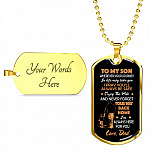 Father and Son to My Son Wherever Your Journey in Life May Take You Dog Tag Pendant Necklace Gifts - Dog Tag (Gold Plated) Father and Son to My Son Wherever Your Journey in Life May Take You Dog Tag Pendant Necklace Gifts - Dog Tag (Gold Plated)