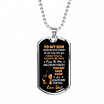 Father and Son to My Son Wherever Your Journey in Life May Take You Dog Tag Pendant Necklace Gifts - Dog Tag (Silver) Father and Son to My Son Wherever Your Journey in Life May Take You Dog Tag Pendant Necklace Gifts - Dog Tag (Silver)