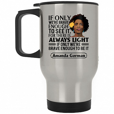 14 oz. Silver Travel Mug