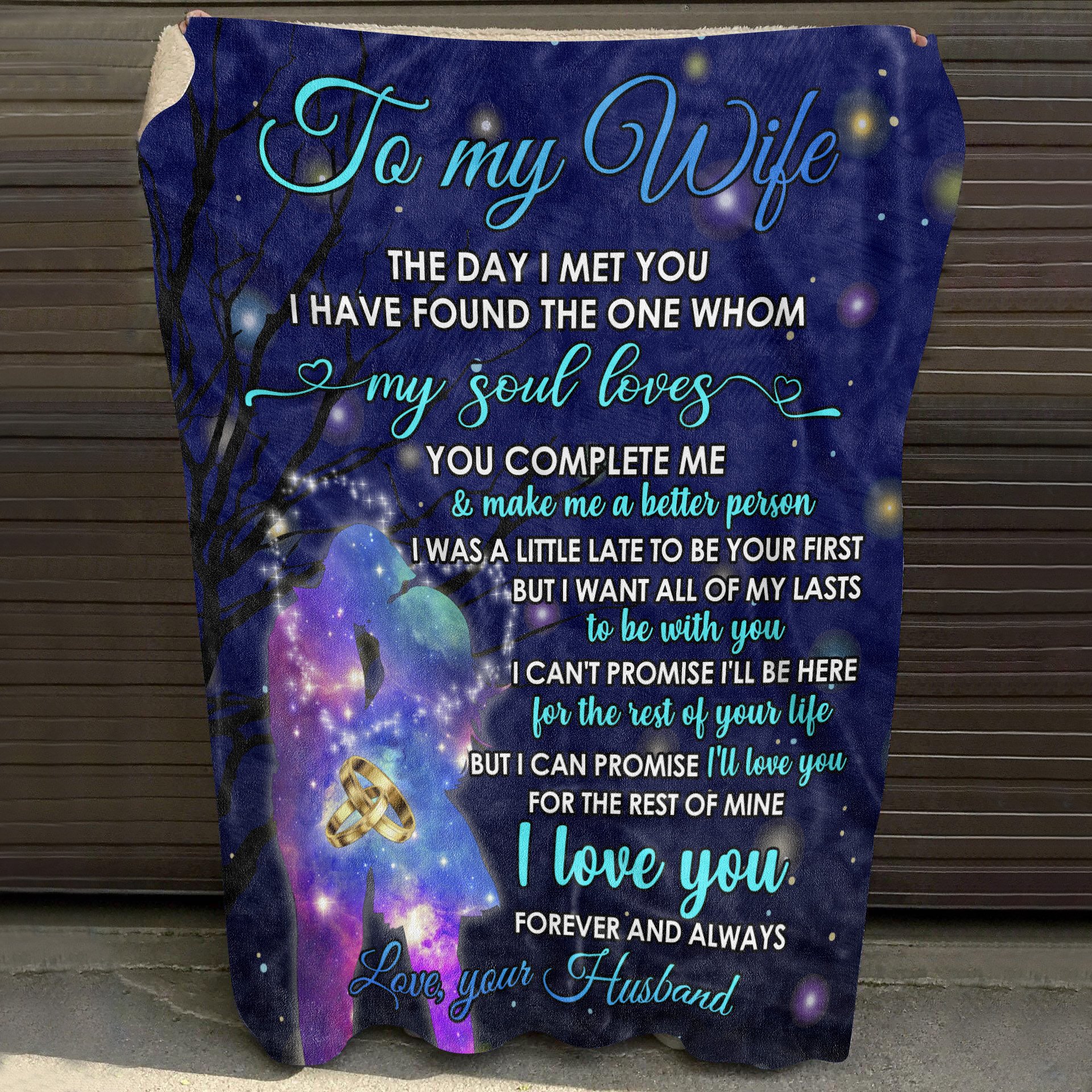 7O_ To My Wife The Day (8) Blanket Mockup 10