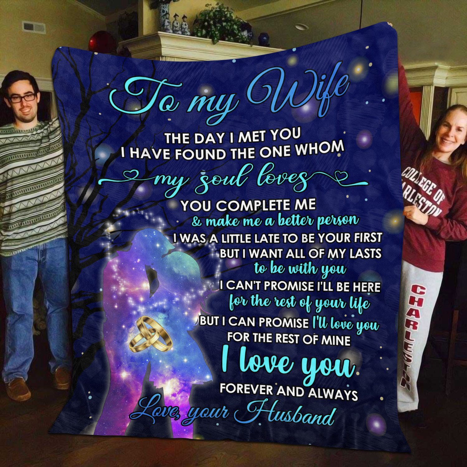 7O_ To My Wife The Day (8) Blanket Mockup 11