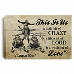 Personalized Skiing Couple This Is Us A Little Bit Of Crazy A Little Bit Of Loud Canvas Prints - Unframed Poster, White, 0.75'' Framed Canvas Personalized Skiing Couple This Is Us A Little Bit Of Crazy A Little Bit Of Loud Canvas Prints - Unframed Poster, White, 0.75'' Framed Canvas