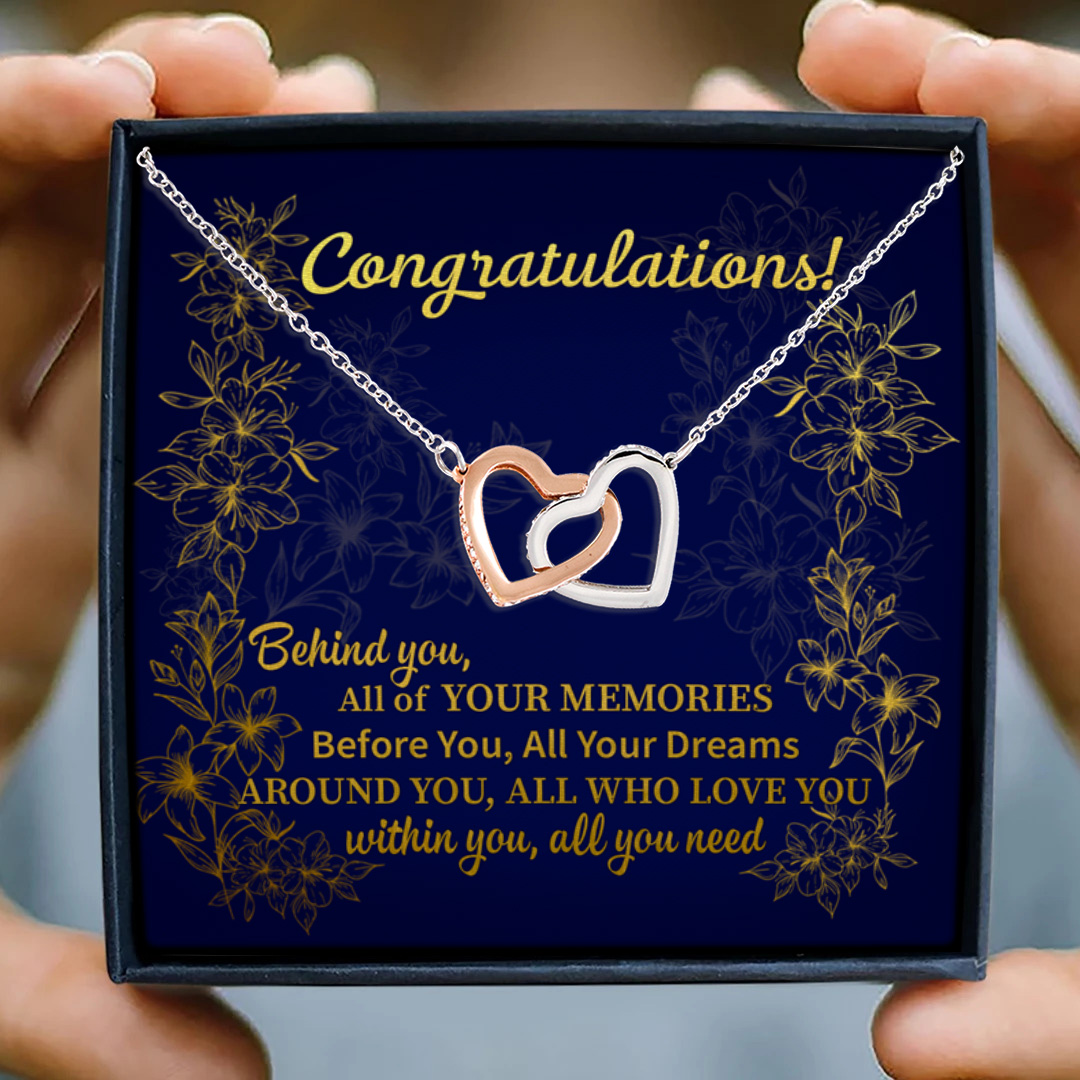 15 HG uu tien. Conggratulations Interlocking Hearts Necklace 3