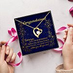 15 HG uu tien. Conggratulations Forever Love Necklace (Gold) 5