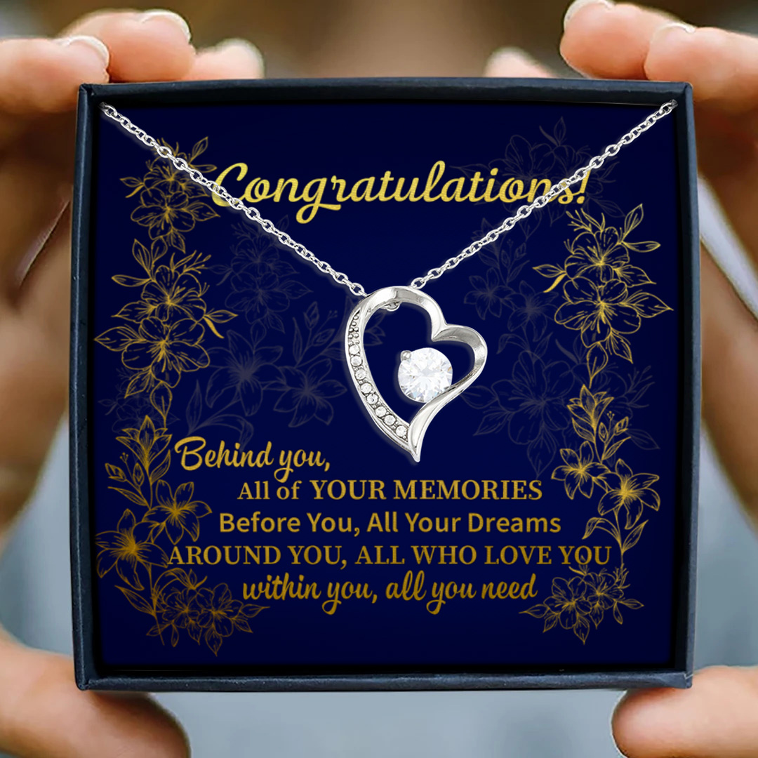 15 HG uu tien. Conggratulations Forever Love Necklace (Silver) 3
