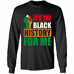 black history, Black, Long Sleeve