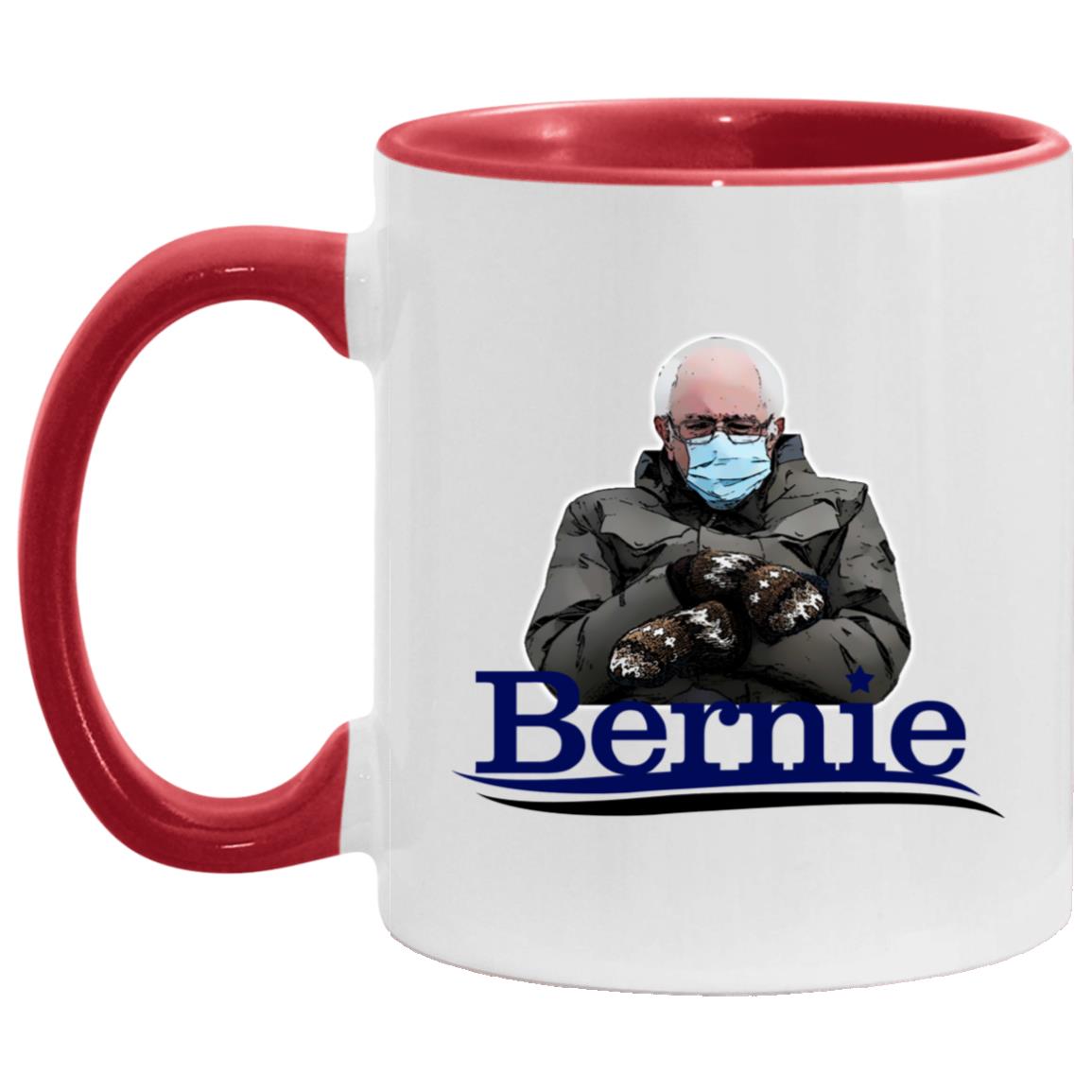 Bernie Accent Mug, White/Red, 11 oz. Accent Mug Bernie Accent Mug, White/Red, 11 oz. Accent Mug