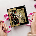 5O- This Is Us Necklace card (4) Interlocking Hearts Necklace 5