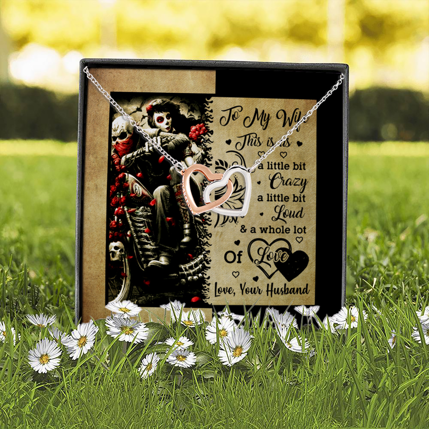 5O- This Is Us Necklace card (4) Interlocking Hearts Necklace 2