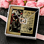 5O- This Is Us Necklace card (4) Interlocking Hearts Necklace 4