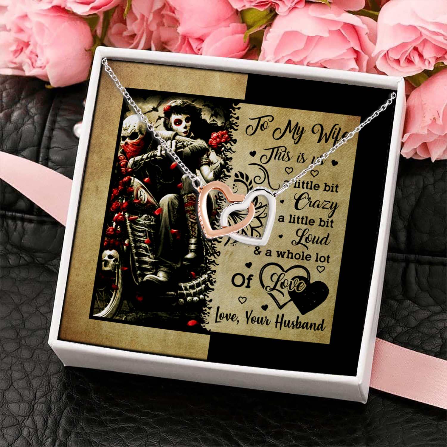 5O- This Is Us Necklace card (4) Interlocking Hearts Necklace 4