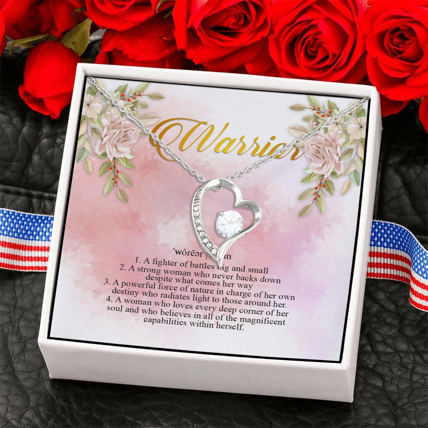 6NH. Warrior Necklace(6) Forever Love Necklace (Silver) 6