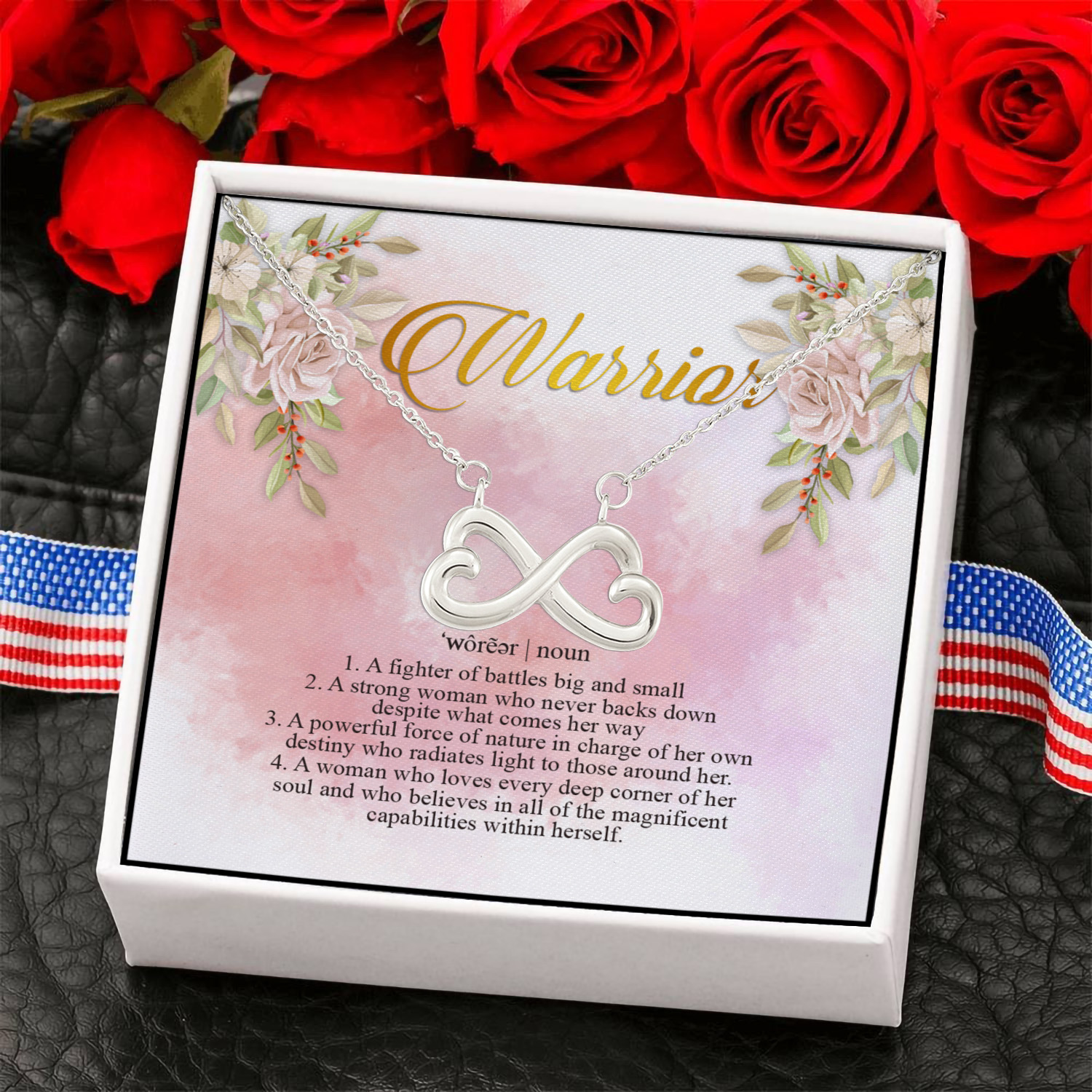 6NH. Warrior Necklace(6) Infinity Heart Necklace (Silver) 6