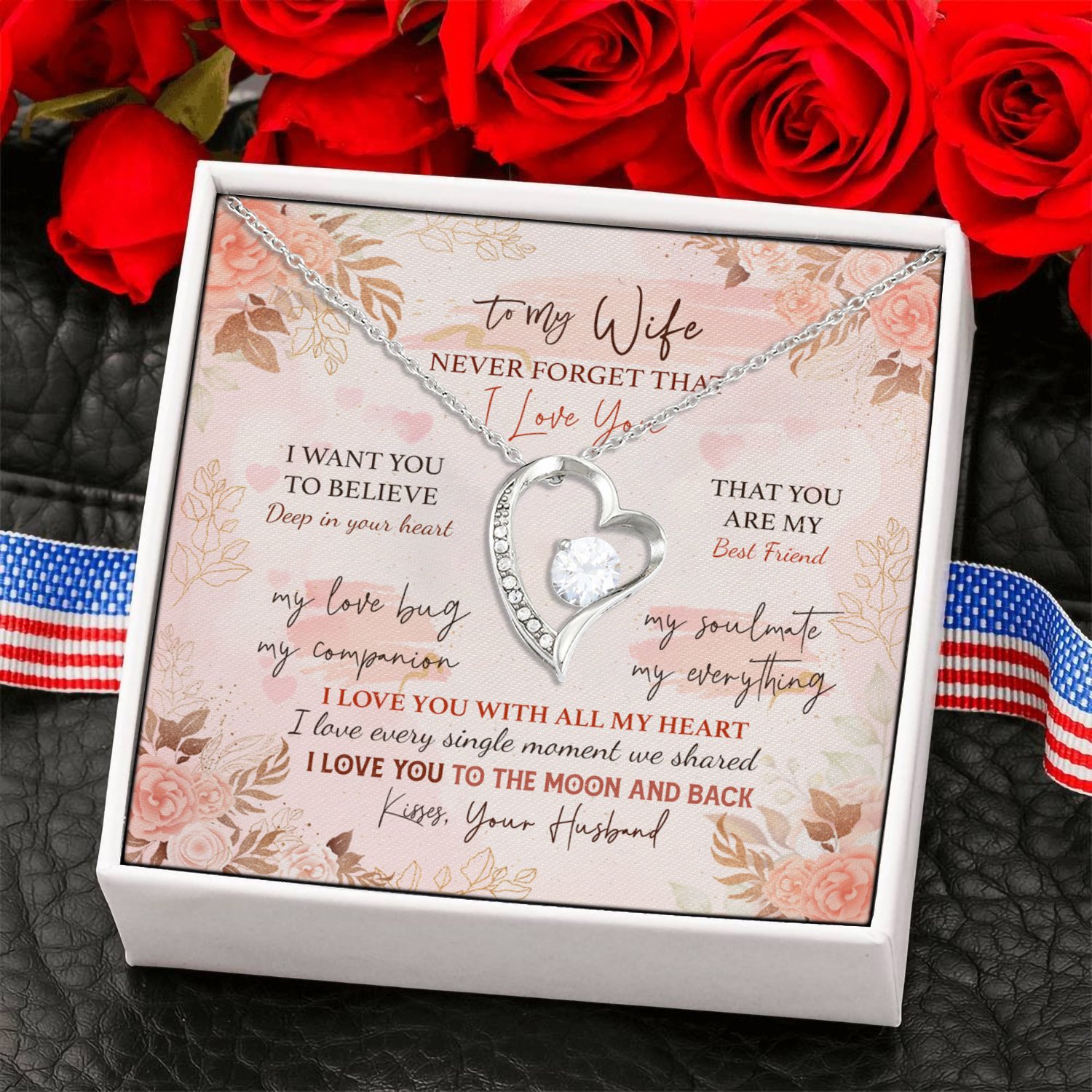 4KNG. Companion (message card ) Forever Love Necklace (Silver) 6