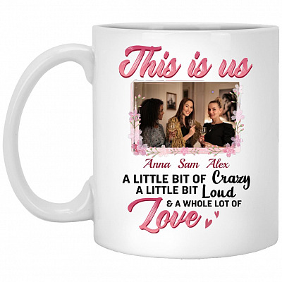Personalized Photo Mug, White, 11 oz. White Mug