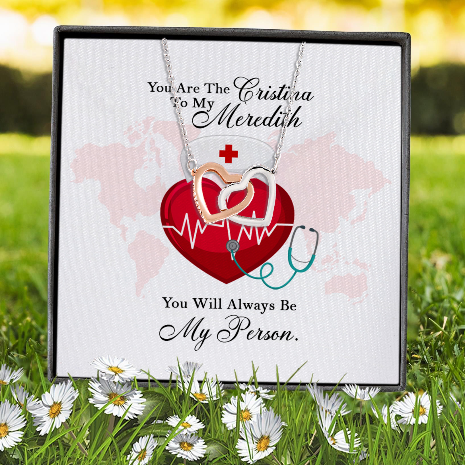 1HP. Cristina To My Meredith(4) Interlocking Hearts Necklace 7