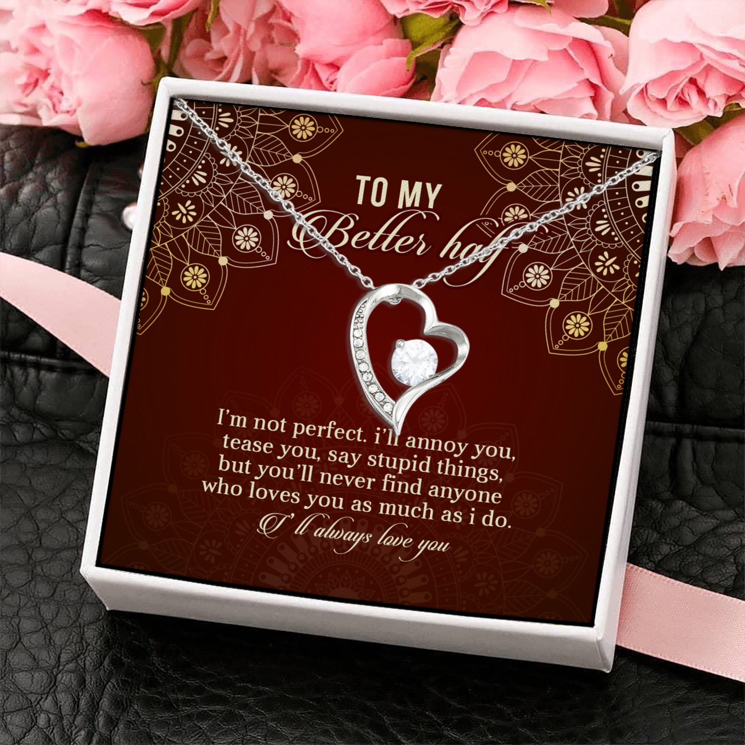 1O. Better Half(4) Forever Love Necklace (Silver) 4