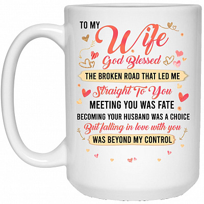 15 oz. White Mug