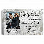 Personalized Photo This Is Us a Little Bit of Crazy a Little Bit of Loud Framed Canvas - Unframed Poster, White, 0.75'' Framed Canvas Personalized Photo This Is Us a Little Bit of Crazy a Little Bit of Loud Framed Canvas - Unframed Poster, White, 0.75'' Framed Canvas