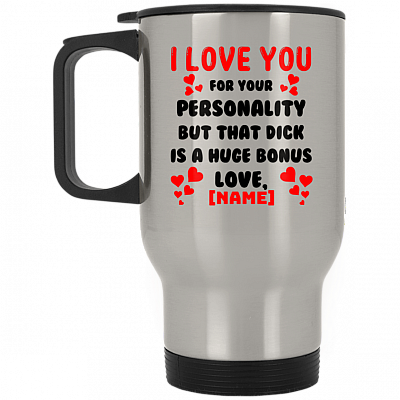 14 oz. Silver Travel Mug