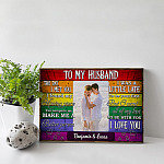 9VT. To My Husband The Day I Met You Gay Couple Custom canvas mk3