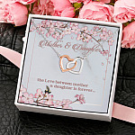 2LV. Mother Daughter Bond(4) Interlocking Hearts Necklace 4