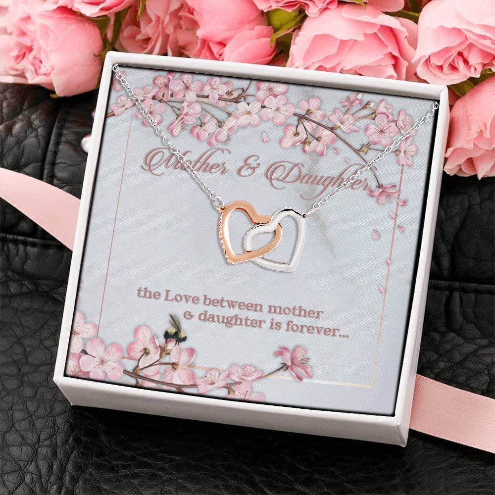 2LV. Mother Daughter Bond(4) Interlocking Hearts Necklace 4