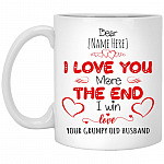 Personalized I Love You More Mug, White, 11 oz. White Mug