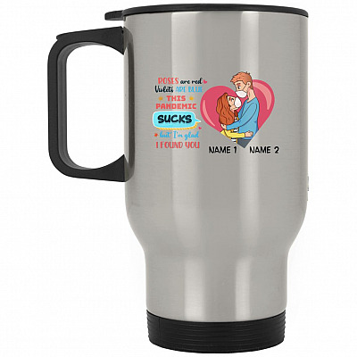 14 oz. Silver Travel Mug