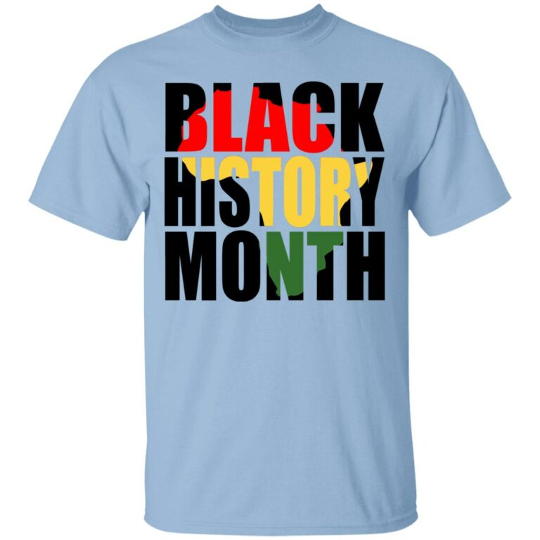 Black History Month T-Shirt, Light Blue, Unisex T-Shirt