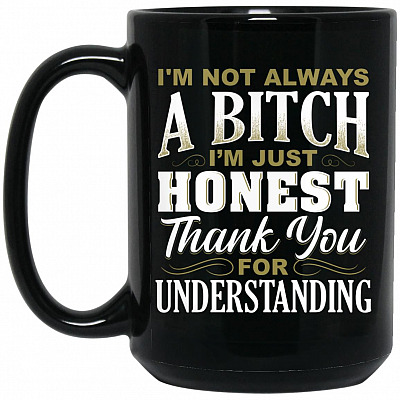 15 oz. Black Mug