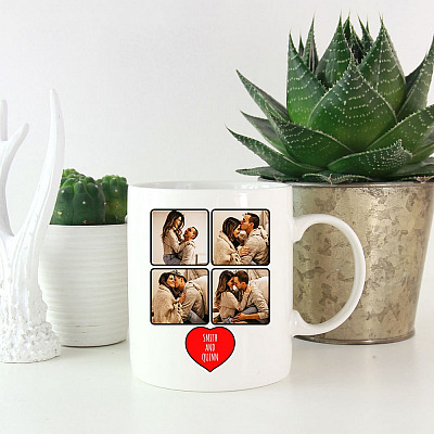 Alternative view of Custom Photo Couple Name Coffee Mug - Beer Stein - Water Bottle - Color Changing Mug - Custom Couple Gift