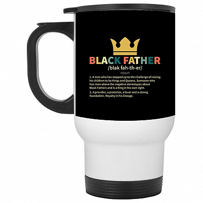 14 oz. White Travel Mug