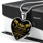 To My Wife Always Remember You Are Special You Light Up My World Love Your Trucker Heart Pendant Necklace - Heart Luxury Necklace (Silver)