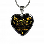 To My Wife Always Remember You Are Special You Light Up My World Love Your Trucker Heart Pendant Necklace - Heart Luxury Necklace (Silver)