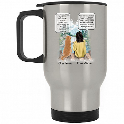 14 oz. Silver Travel Mug