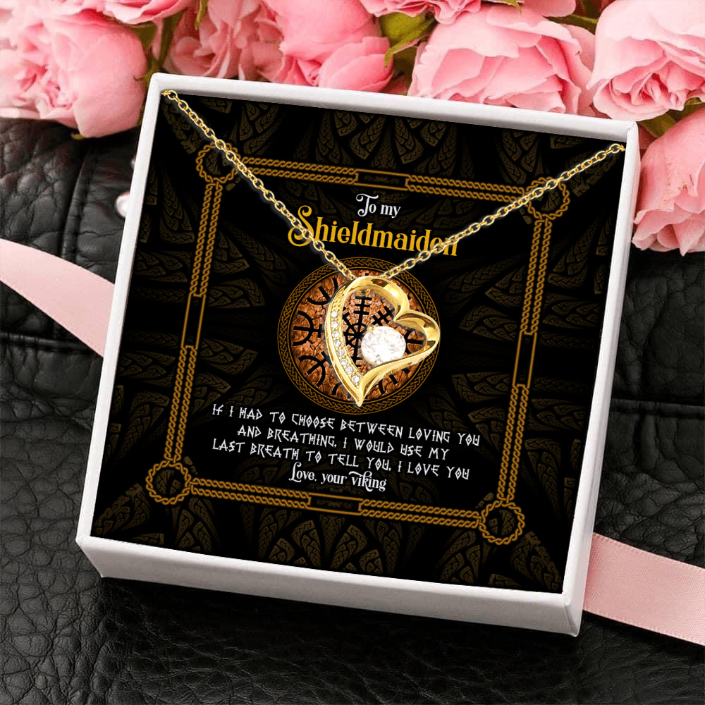 7Th. Shieldmaiden Forever Love Necklace (Gold) 4