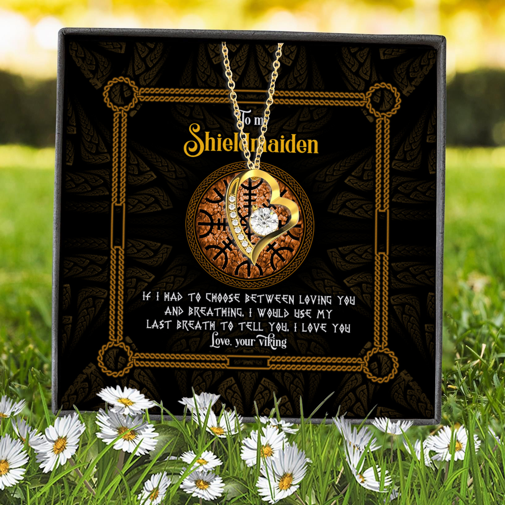 7Th. Shieldmaiden Forever Love Necklace (Gold) 7