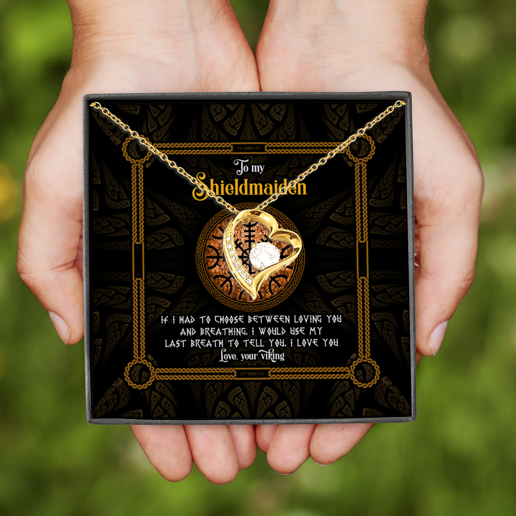 7Th. Shieldmaiden Forever Love Necklace (Gold)
