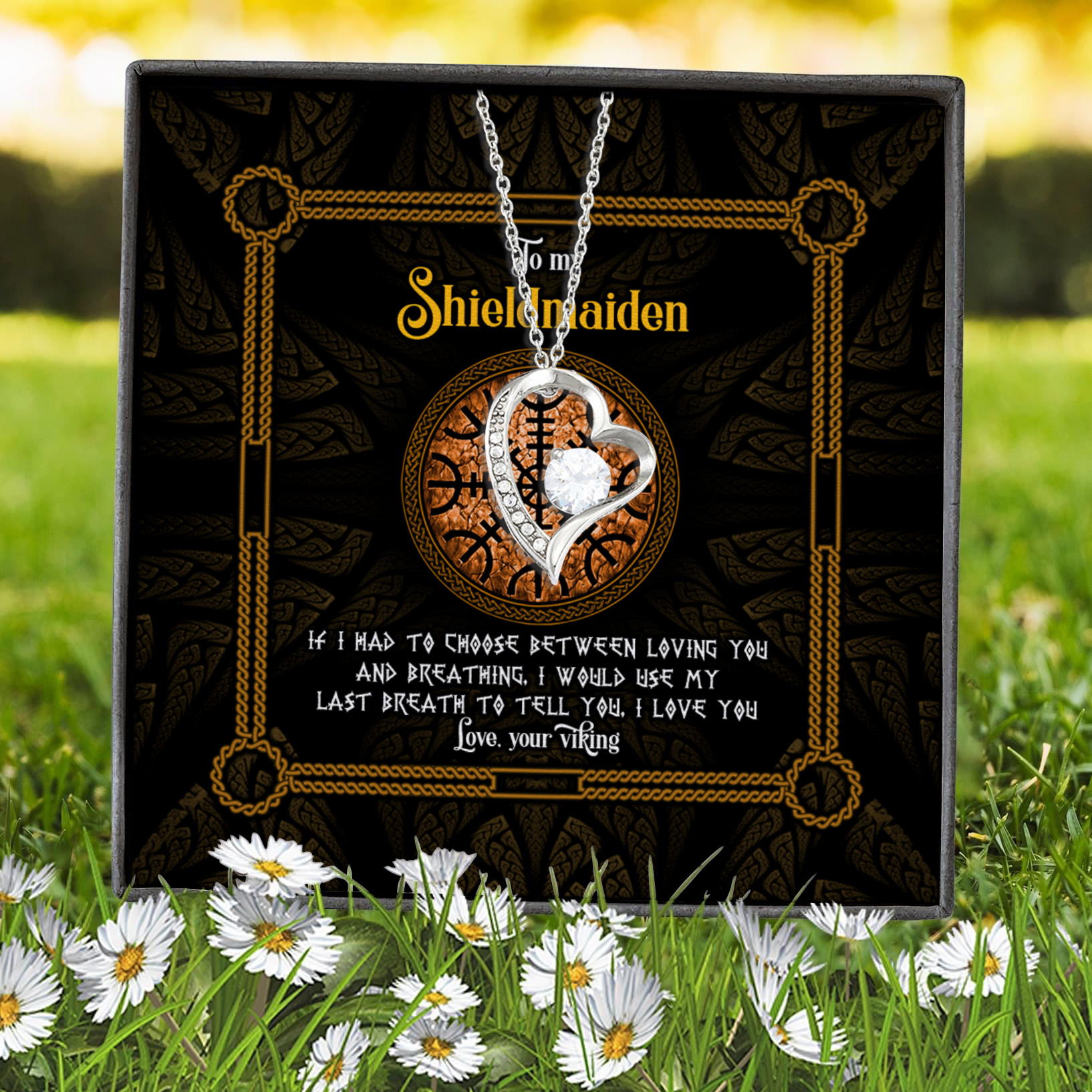 7Th. Shieldmaiden Forever Love Necklace (Silver) 7