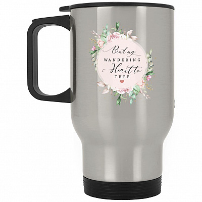 14 oz. Silver Travel Mug