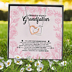 11VT. Memory Of Your Grandfather Interlocking Hearts Necklace 7