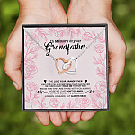 11VT. Memory Of Your Grandfather Interlocking Hearts Necklace