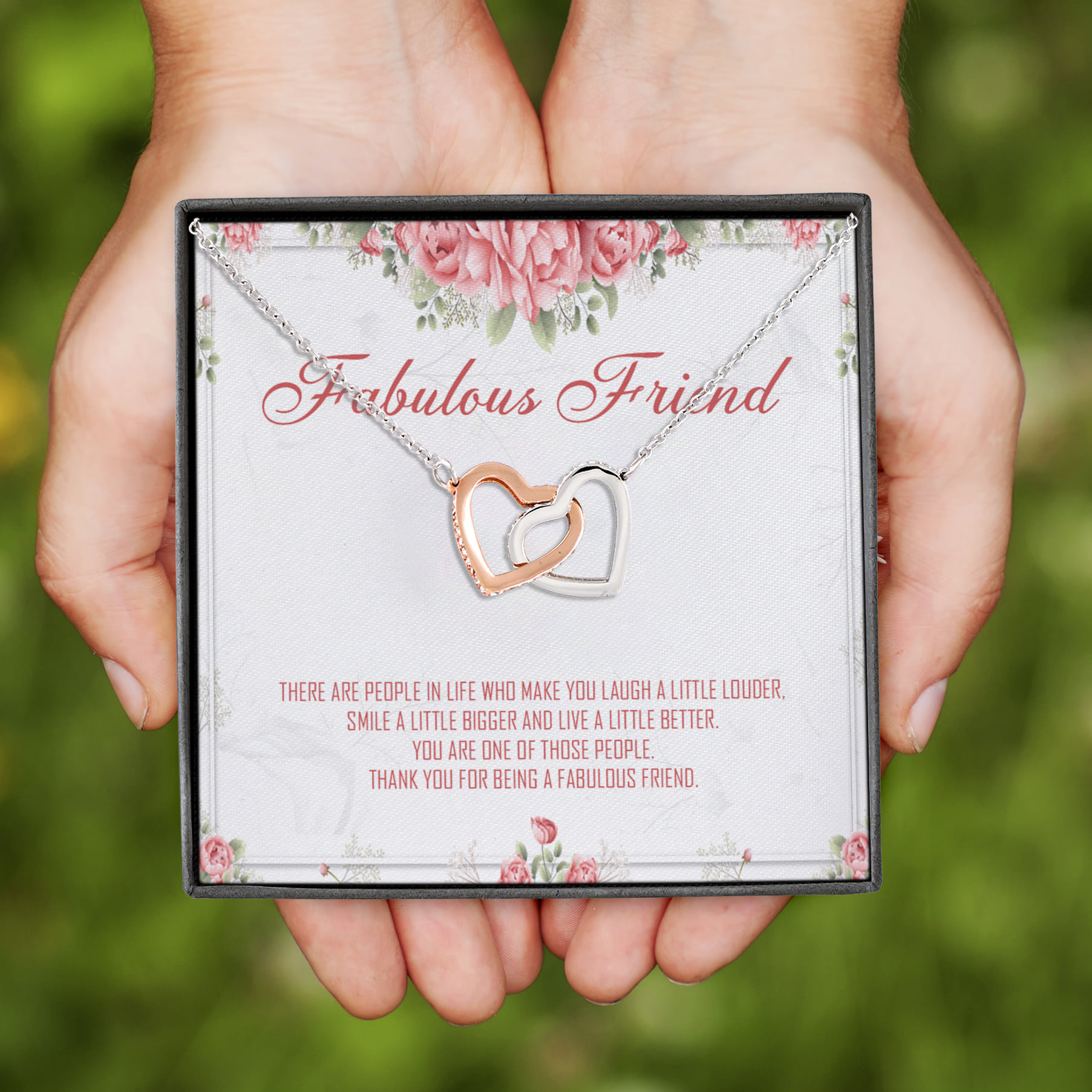 4HP. Fabulous Friend(4) Interlocking Hearts Necklace